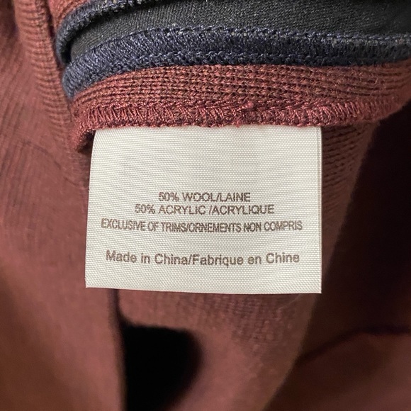 Tory Burch Plum Navy Colorblock Brianna Wool Blend Sheath Dress S - Picture 10 of 11